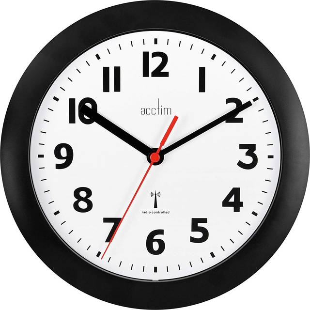 Acctim 74312 Parona Radio Controlled Wall Clock, White
