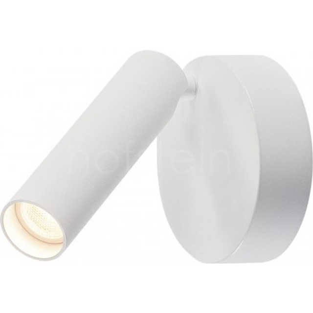 SLV Karpo Wall And Ceiling Light Single-Headed LED 3000K Round Black With Switch 6W
