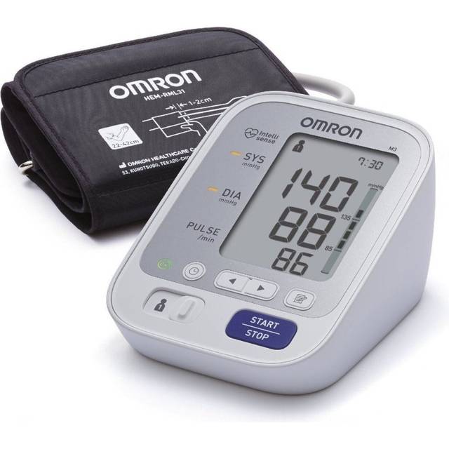 Omron M3 HEM-7154-E blodtrycksmätare med enkel manschett 22-42 cm