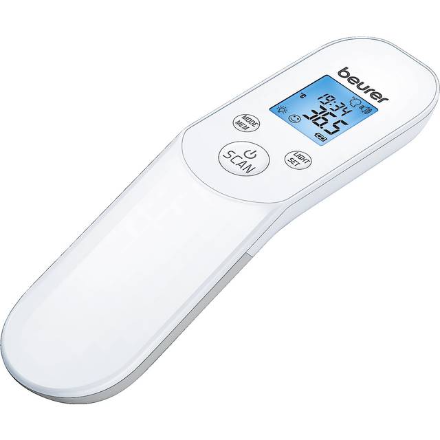 Beurer FT 85 kontaktlös digital infraröd termometer, snabb febertermometer för hygienisk, säker mätning av kroppstemperaturen på pannan