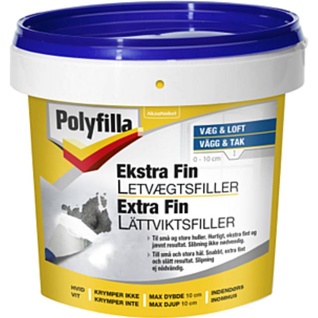 Polyfilla letvægtsfiller ekstra fin 600 ml
