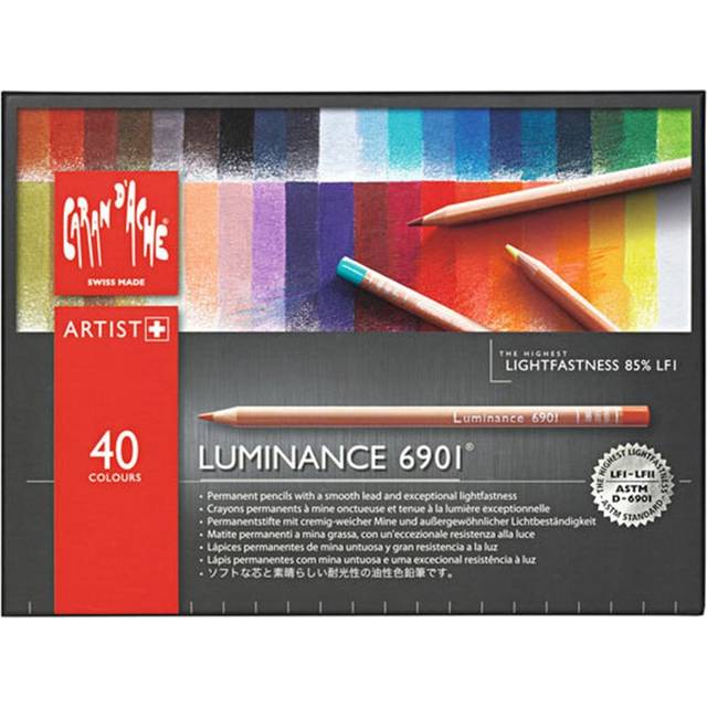 Caran D'ache 6901 Luminance Professional Colour Pencil Set of 40