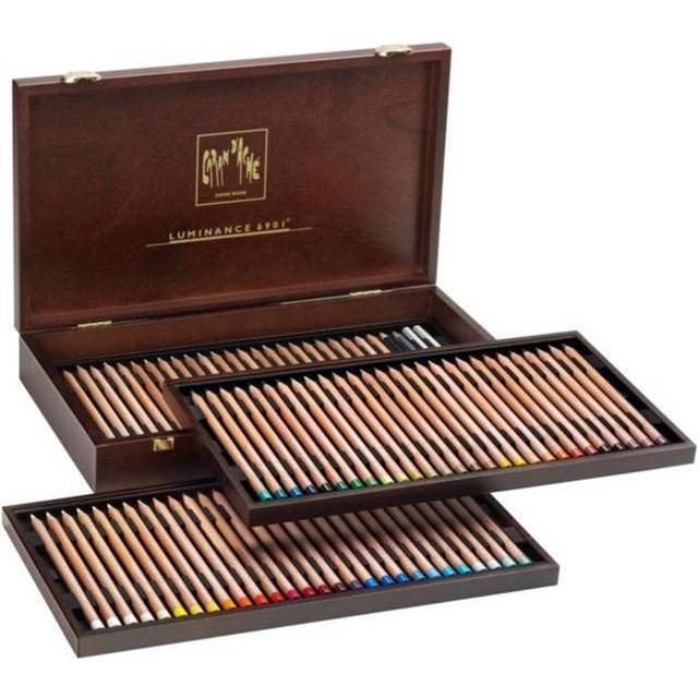 Caran d'Ache Luminance 6901 - Wooden Box Set of 76 Colours
