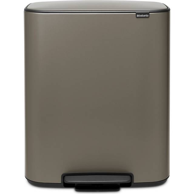 Brabantia Bo Pedal Bin - 2 x 30L - White