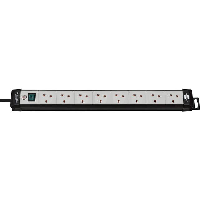 Brennenstuhl Premium-Line, 8-way extension lead, Grey & Black