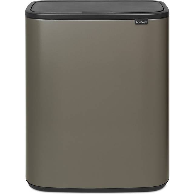 Brabantia Bo Touch Bin, 30L & 30L, Matt Steel