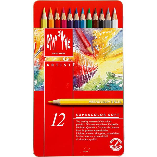 Caran d'Ache 3888 Supracolor Soft Pencils – blandade färger (ton av 12)