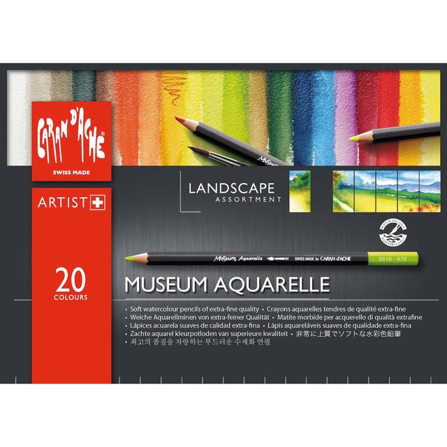 Caran d'Ache Artist Pennor, Flerfärgad, 20 Count (Paket med 1)