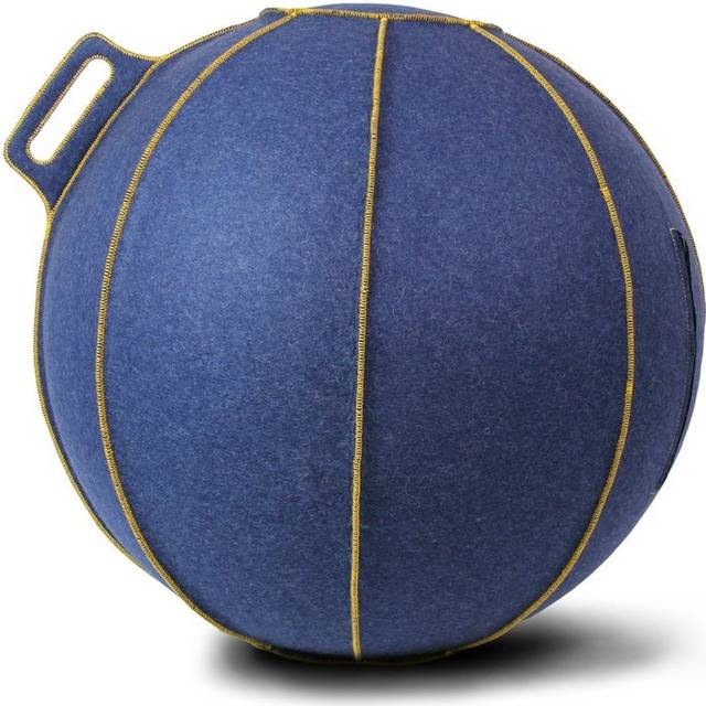 VLUV made of merino wool felt, 700 – 750 mm, made of merino wool felt, 700 - 750 mm, mottled jeans/gold - blue, gold