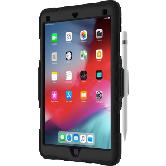 Incipio Griffin Survivor All-Terrain - skyddsfodral för surfplattor - robust - silikon, polykarbonat - svart, klar - för Apple 10,5-tums iPad Air (3:e generationen), GIPD-007-BLK