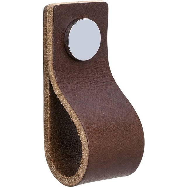 Beslag Design Läderögla Loop (Kulör: Brun/Krom)