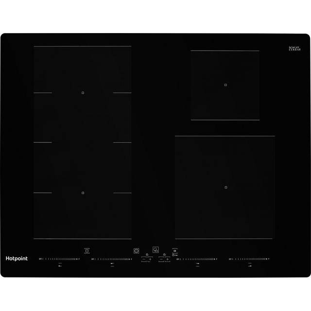 Hotpoint TQ1460SNE 59cm Induction Hob in Black Glass