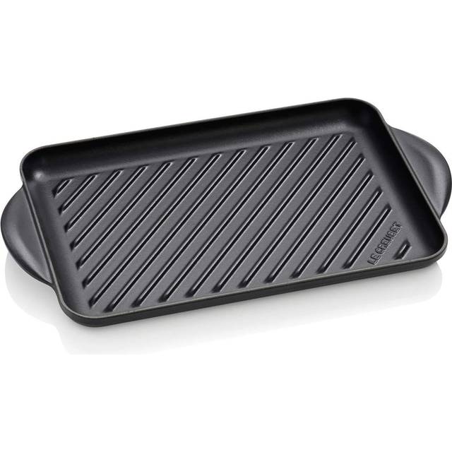 Le Creuset Cast Iron Rectangular Grill 32cm - Satin Black (21.8cm W)