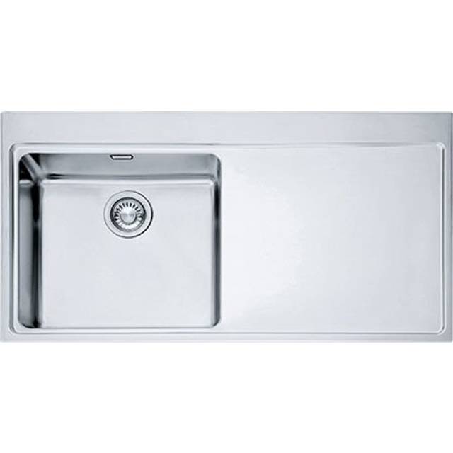 Franke Stainless Steel Kitchen Sink, Single Bowl RHD With Waste Kit & Colander