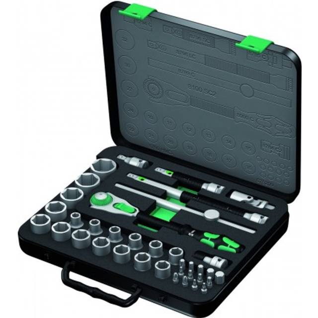 Wera 8100SC/2 37-Piece Zyklop Metric Ratchet Set 1/2in