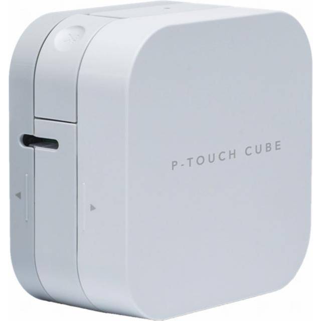 Brother PT-P300BT P-Touch Cube Bluetooth Label Printer, White