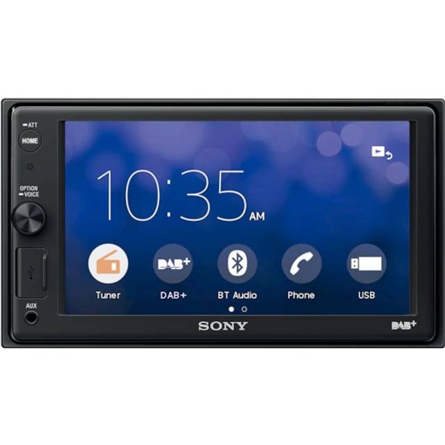 Sony XAV-AX1005DB utan DAB-antenn, 6,2-tums pekskärmsskärm, Apple Carplay, röststyrning, Bluetooth, extern mikrofon ingår, 4 x 55 W, USB iPhone/iPod.