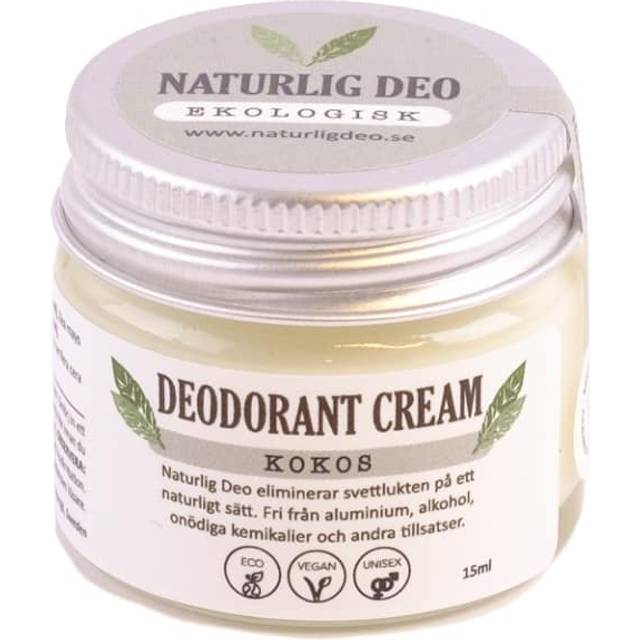 Naturlig Deo - Ekologisk Deodorantkräm Kokos - 15 ml