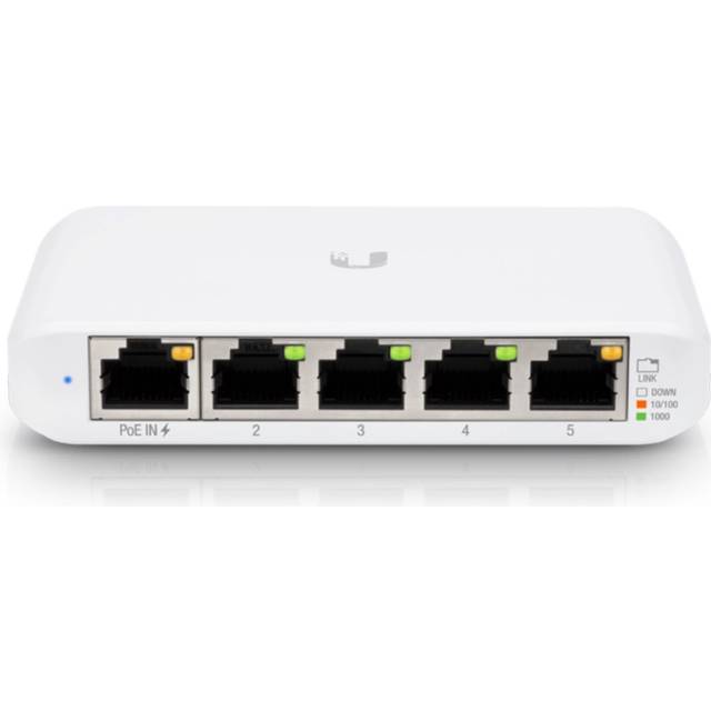 Ubiquiti Networks UniFi USW Flex Mini Managed Gigabit Ethernet (10/100/1000) Power over Ethernet (PoE) White (USW-FLEX-MINI)