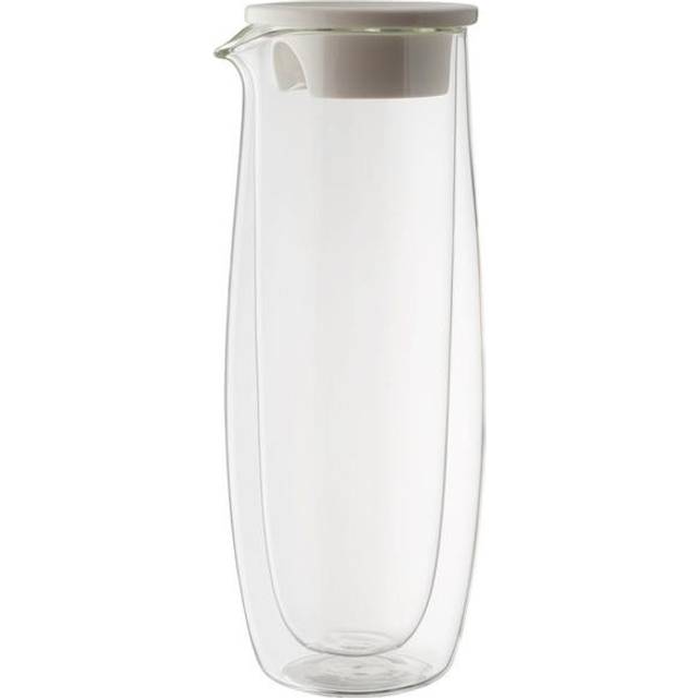 Villeroy & Boch – Artesano Hot & Cold Bevrages glaskaraff med lock, 1 l, karaff för iste, vatten och juice, kanna, transparent, borosilikatglas