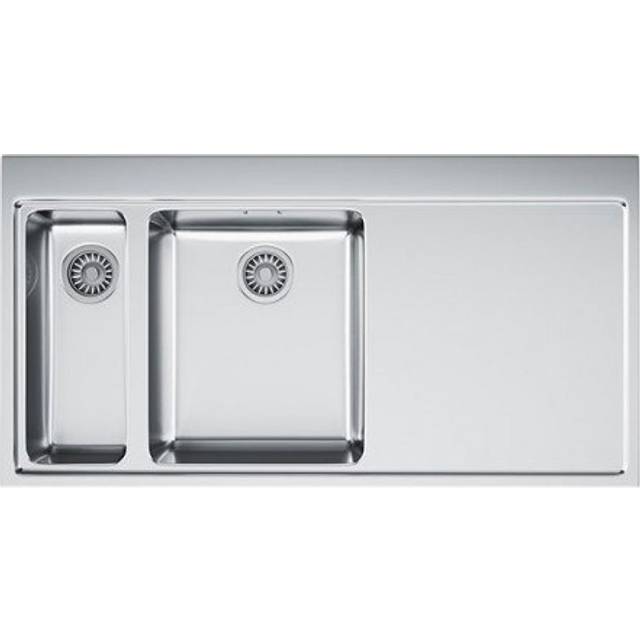 Franke Stainless Steel Kitchen Sink, RHD 1.5 Bowl With Waste Kit & Colander