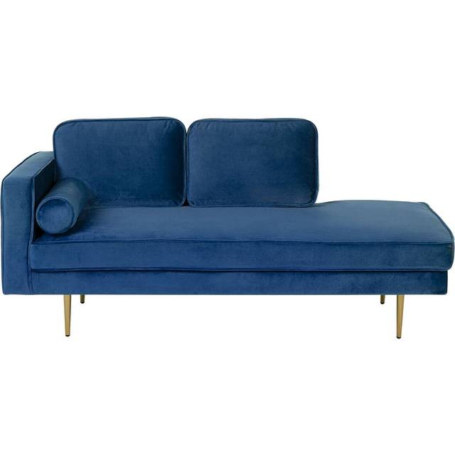 Left Hand Velvet Chaise Lounge Pink MIRAMAS