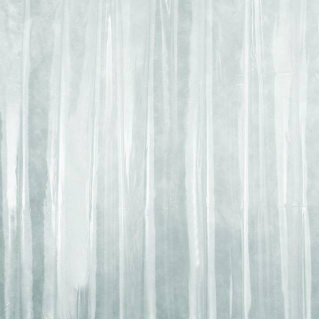 "iDesign Vinyl Shower Curtain  Water-Repellent Bath Liner with Magnets for Master Bathroom  Kid's Bathroom  Guest Bathroom  72"""" x 72""""  Clear"