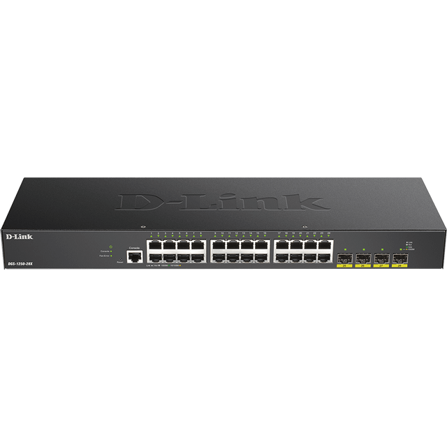 D-Link DGS-1250-28X network switch Managed L3 Gigabit Ethernet (10/100/1000) Black