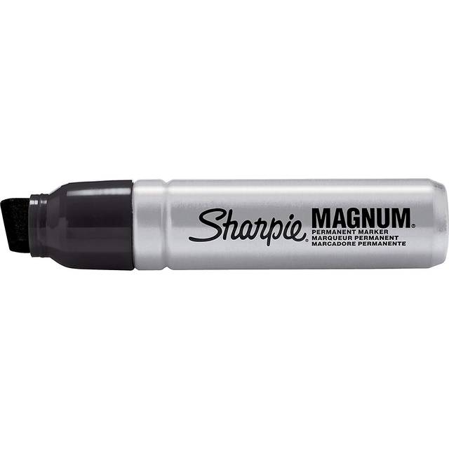 Sharpie Metal Barrel Chisel Tip Magnum Marker Black