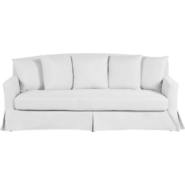 Beliani 3 Seater Fabric Sofa Beige Gilja, Brown