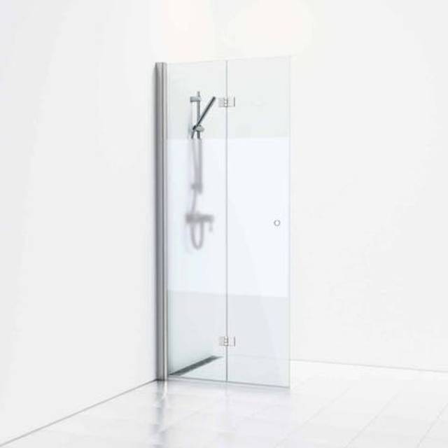 SVEDBERGS Skärmvägg Skoga vik intht blank (Bredd: 80 cm Typ: Halvfrostat glas)