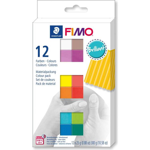 FIMO Soft Modelling Clay 12 x 25 g Brilliant colours