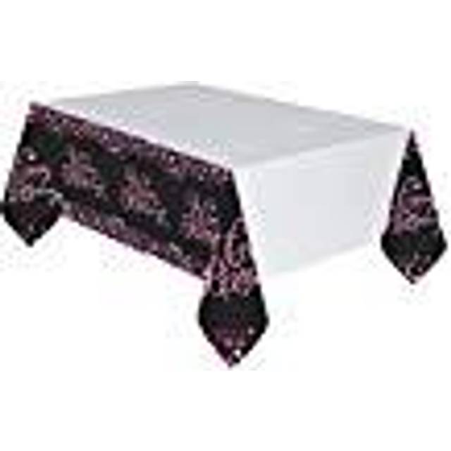 Amscan Sparkling Pink Celebration Happy Birthday Plastic Tablecloth