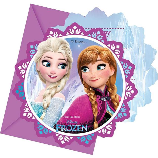Frozen northern lights party invitations pack of 6 invites