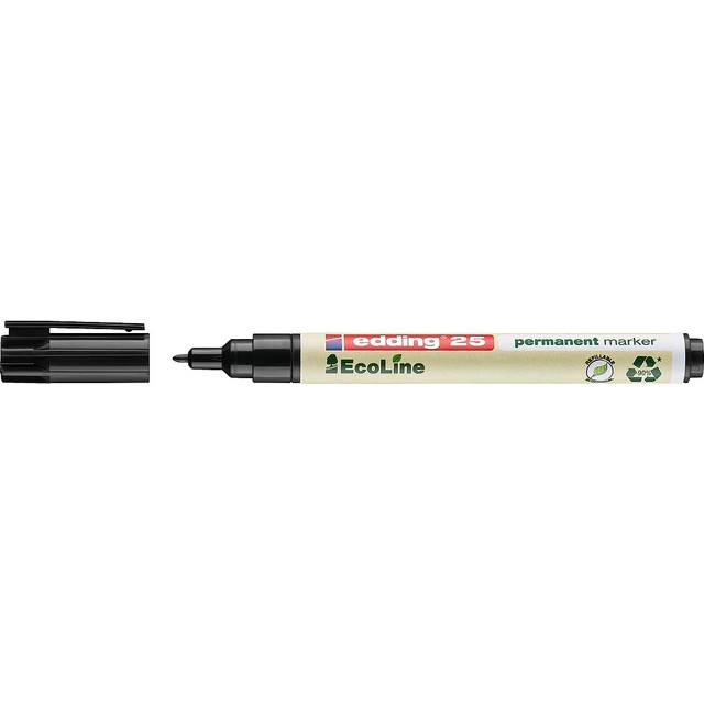 Edding 25 EcoLine 4-25001 Permanent bläckpenna Svart vattensäker: Ja