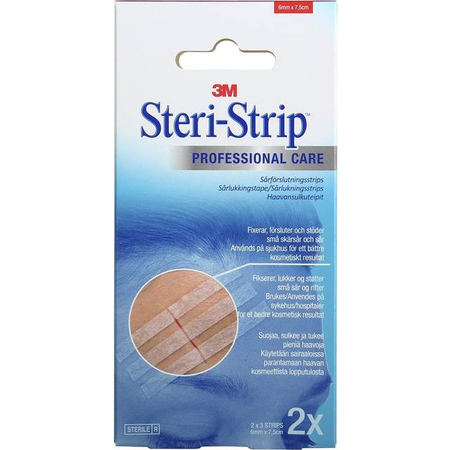 3M Steri-Strip Suturtejp vit 2 x 3 strips