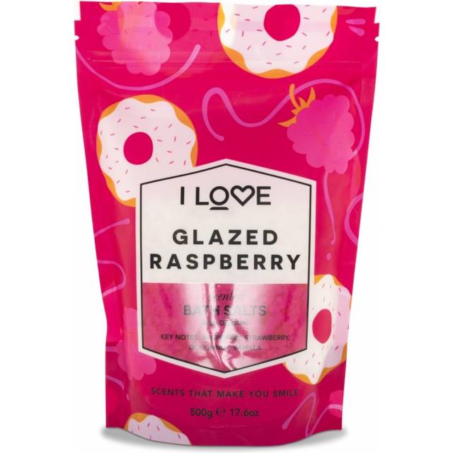 I Love Glazed Raspberry Scented Bath Salts 500g (500 g)