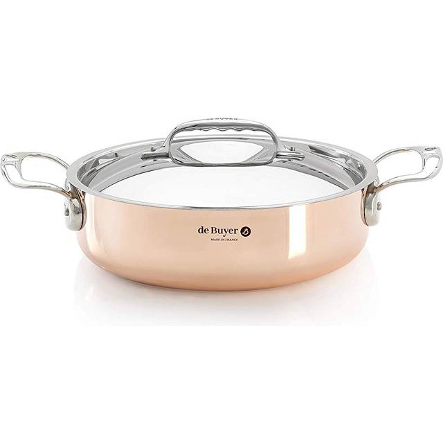 de Buyer Inocuivre Low Casserole 28 cm / 4.9 L - Copper with Cast Stainless Steel Handles