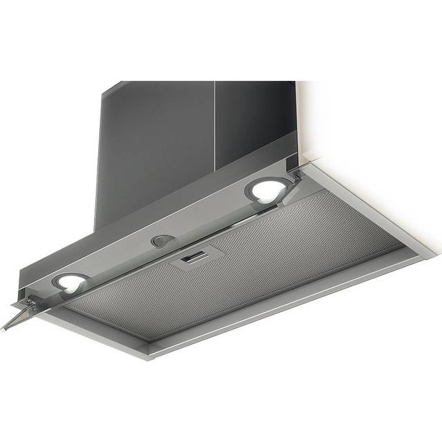 Elica BOXIN-HE-90 Integrated Hood - White Glass / Stainless Steel