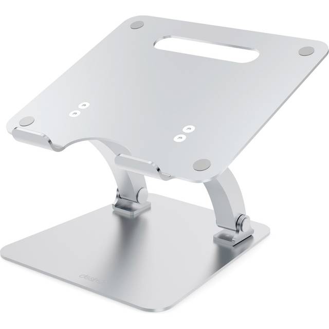 Desire2 Laptopställ Dual Pivot Riser Justerbar Aluminium Silver