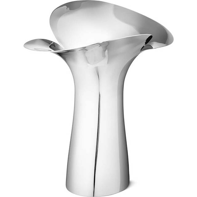 Georg Jensen - Bloom Botanica Vase - Vas - Stainless Steel - 33 cm - W9 x D0 x H33 cm