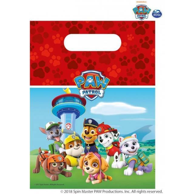 Paw Patrol Tütchen, 6 Stk, 16cmx23cm