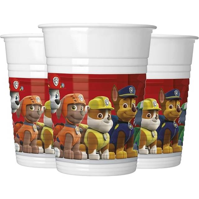 Paw Patrol Party cups Drinks 200ml 8 kids birthday theme party Size