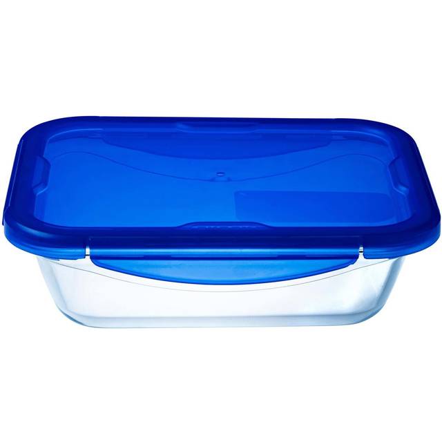 Pyrex Cook & Go Rectangular Dish - 20 x 15cm, Blue