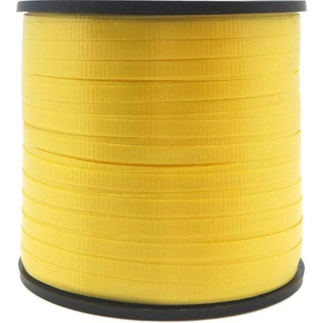 Unique Party 100 Yards Ribbon Roll - Yellow - Curling Balloon New Decorations -  ribbon curling party yellow balloon unique new decorations