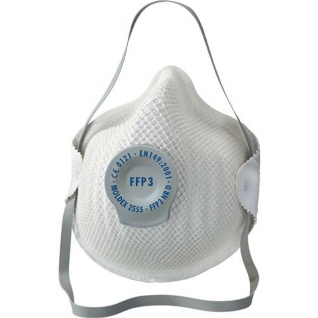 Moldex 255516 Classic FFP3 NRD Valved Mask, Non Reusable, Pack of 5