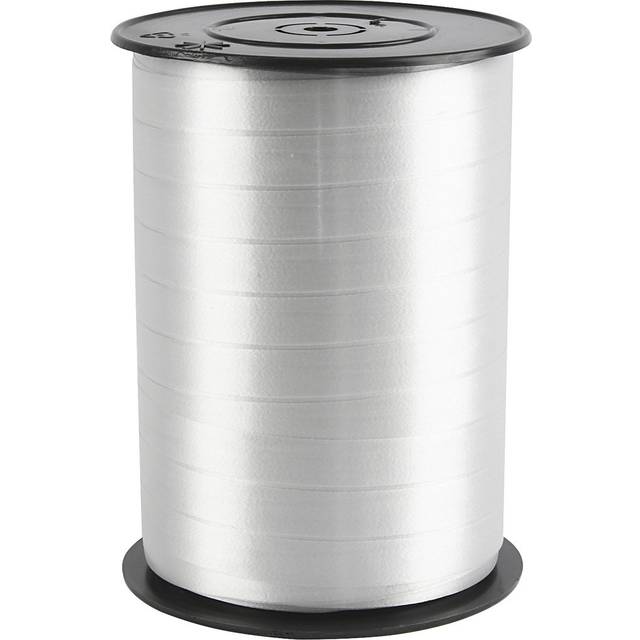 Presentsnöre - 1 Rl., 250 M, B: 10 mm, Blank, Silver - Presentsnöre - silver