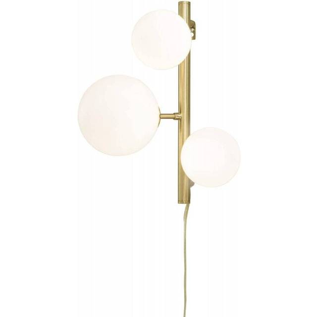 MOLEKYL vägglampa, svart/rök - Aneta Lighting