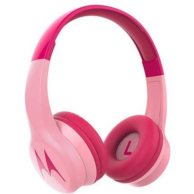 Motorola Squads 300 Wireless Kids Headphones with 15 Hours Play Time, Audio Splitter for Sharing and Anti-Allergic Cushion â Blue