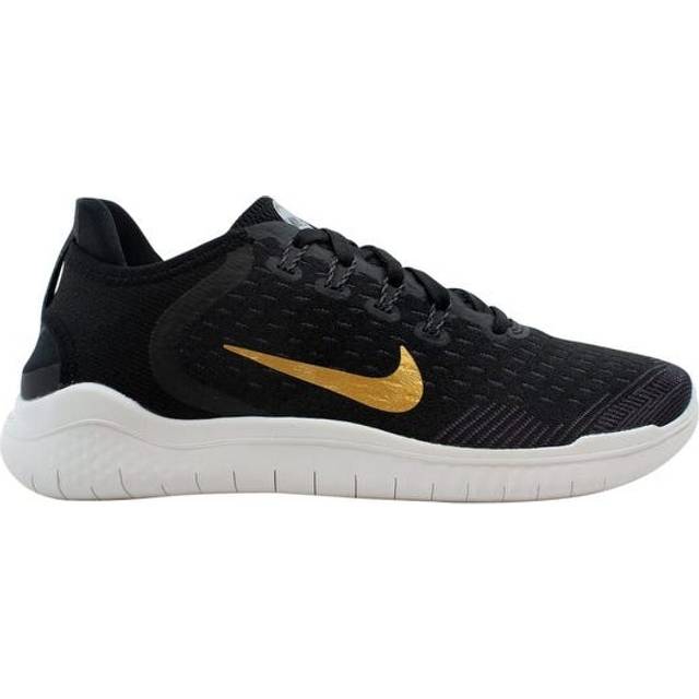 (WMNS) Nike Free RN 2018 'Black Metallic Gold' 942837-008 - Black/Metallic Gold-Vast Grey - 5.5